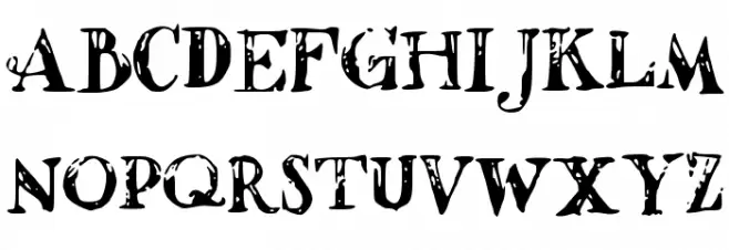 ShadedLetters フォント 大文字