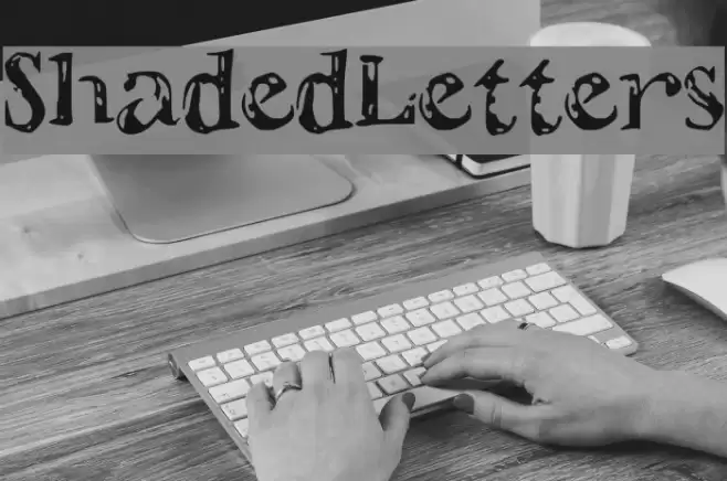 ShadedLetters Font examples