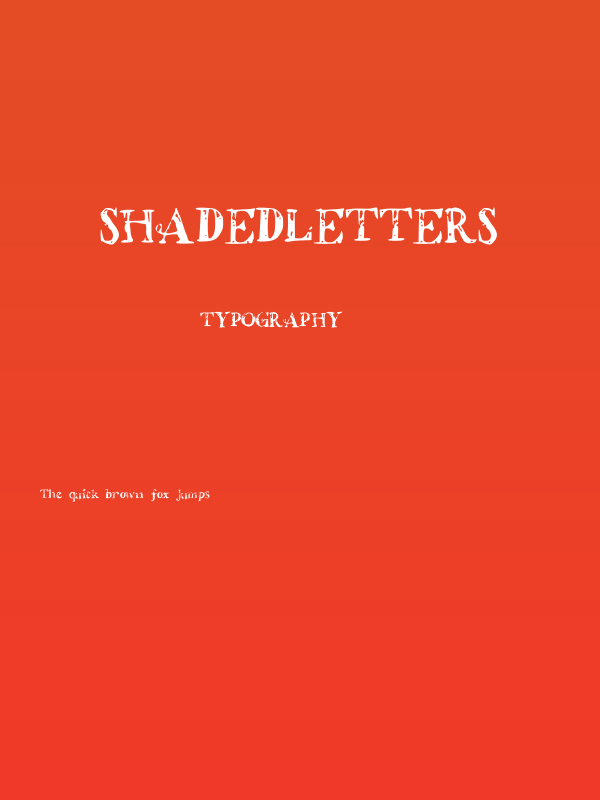 ShadedLetters Poster