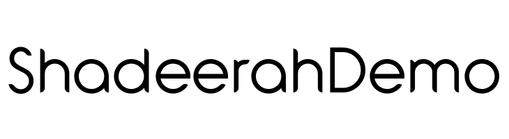 Shadeerah Demo  Descarca Fonturi Gratis