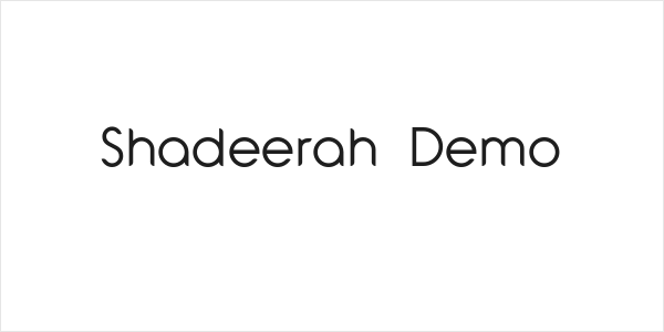 Shadeerah Demo Logo