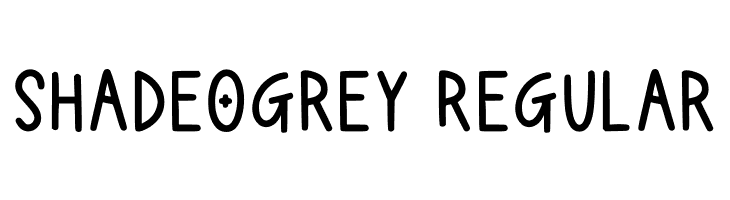 Shadeogrey Regular  Descarca Fonturi Gratis