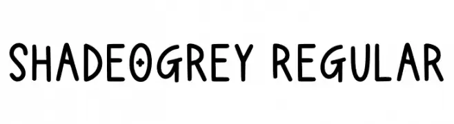 Shadeogrey Regular  les polices de caract&egrave;res gratuit t�l�charger