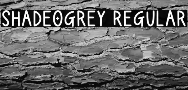Shadeogrey Regular Font examples