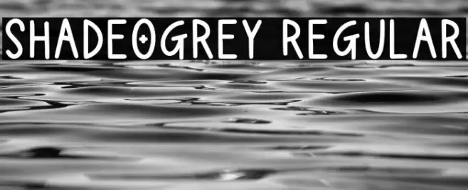 Shadeogrey Regular Font examples
