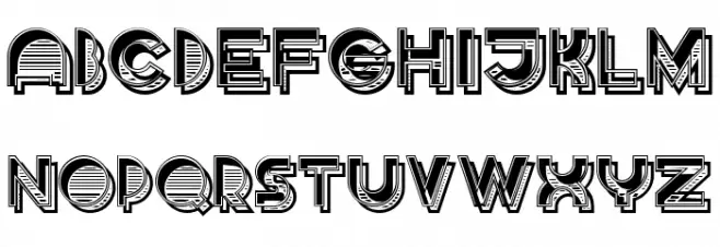 Shader Regular Polices MAJUSCULES