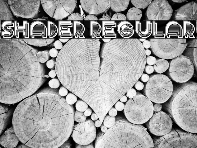 Shader Regular Font examples