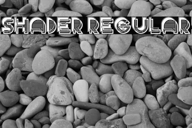 Shader Regular Font examples