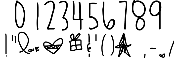 ShadesOfBlue Font OTHER CHARS