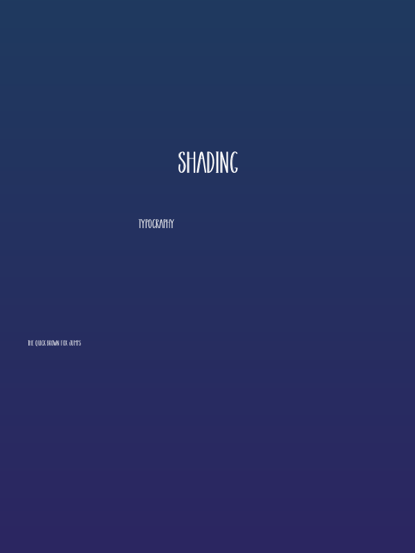 Shading Poster