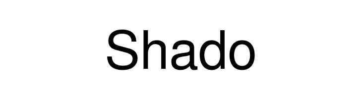 Shado  フリーフォントのダウンロード