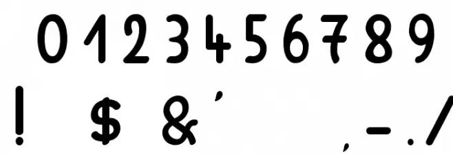 Shadow Boxing Font OTHER CHARS