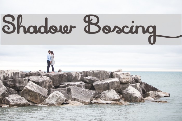 Shadow Boxing Font examples