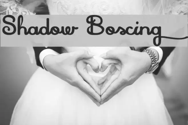 Shadow Boxing Font examples