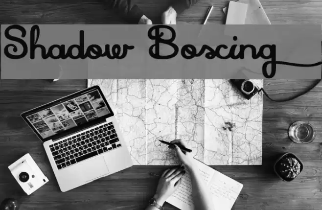Shadow Boxing Font examples