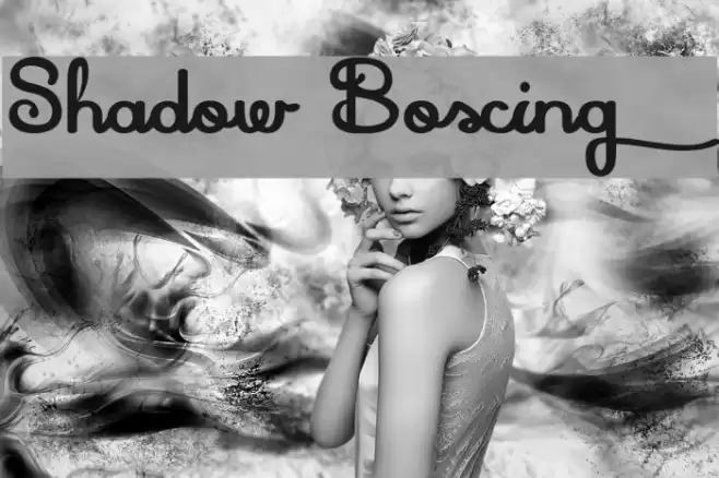 Shadow Boxing Font examples