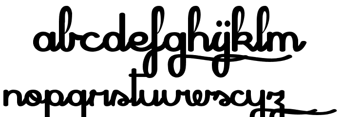 Shadow Boxing Font LOWERCASE