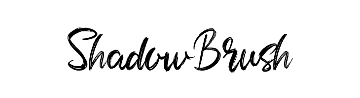 Shadow Brush  Fuentes Gratis Descargar