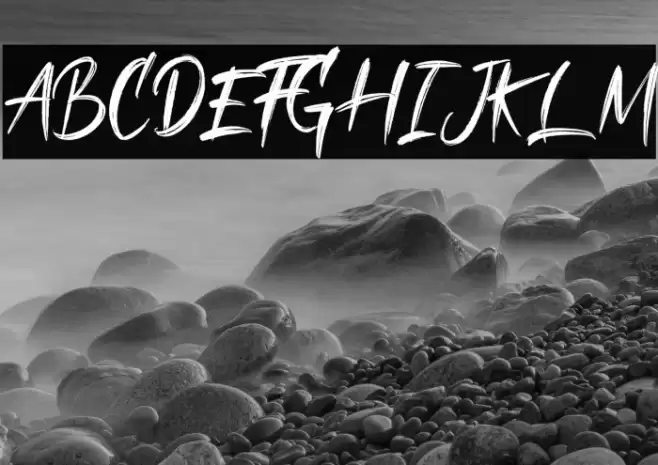 Shadow Brush Font examples