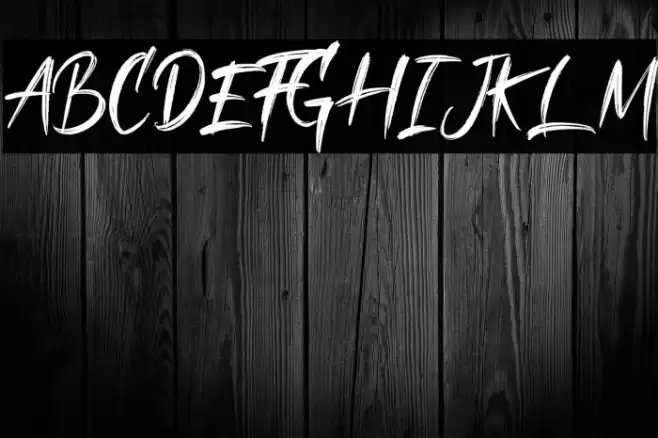 Shadow Brush Font examples