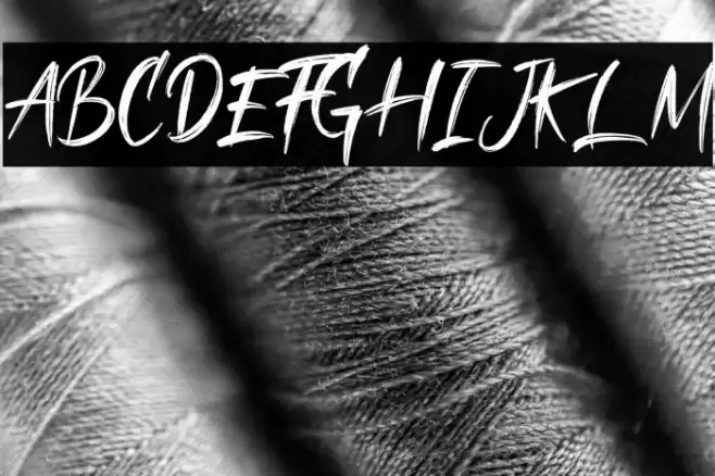 Shadow Brush Font examples