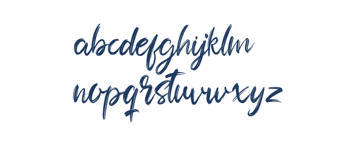 Shadow Brush Lowercase