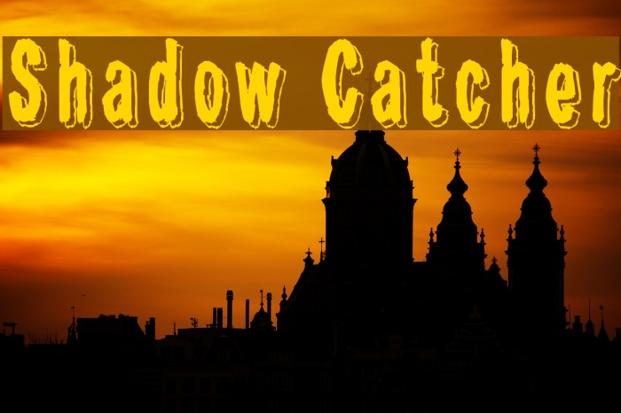 Shadow Catcher Font examples