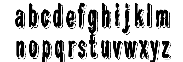 Shadow Catcher Font LOWERCASE
