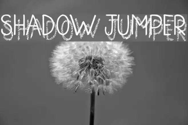Shadow Jumper Font examples