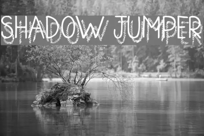 Shadow Jumper Font examples
