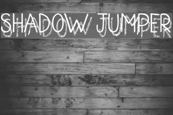 Shadow Jumper Font examples