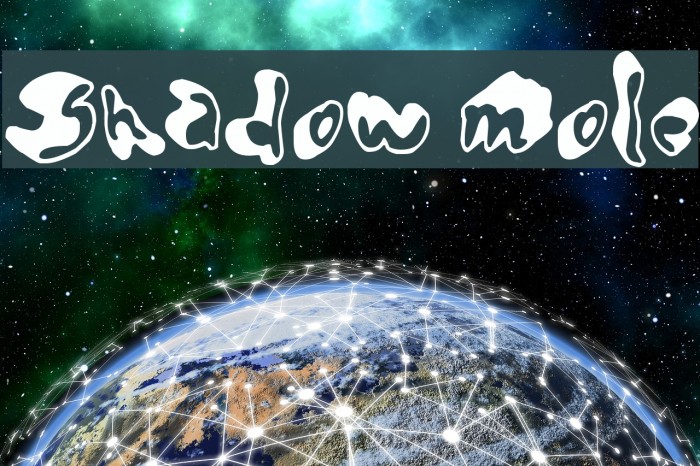 Shadow Mole Font examples