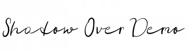 Shadow Over Demo  Frei Schriftart Herunterladen