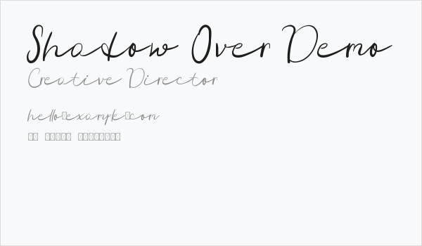 Shadow Over Demo Business Card