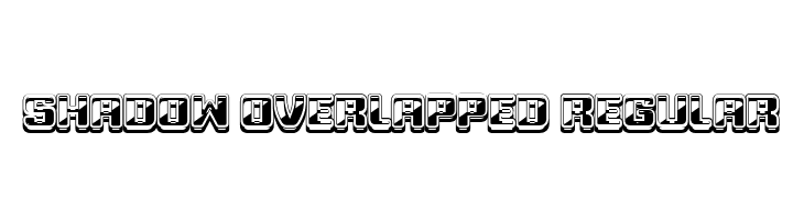 Shadow Overlapped Regular  Fuentes Gratis Descargar