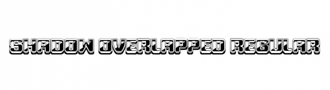 Shadow Overlapped Regular  font caratteri gratis