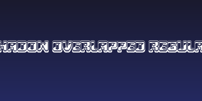 Shadow Overlapped Regular Social Header