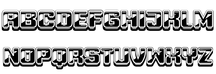 Shadow Overlapped Regular Font LOWERCASE