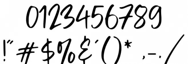 Shadow Party Font OTHER CHARS