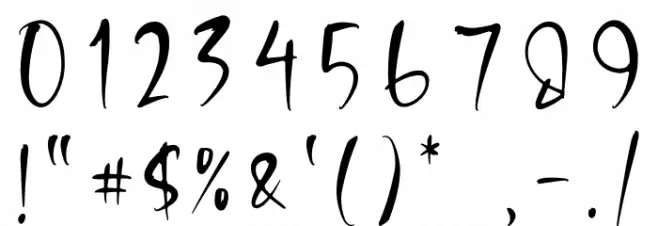 Shadow Pumpkin Font OTHER CHARS
