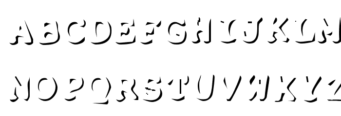 Shadow Puppets Font LOWERCASE