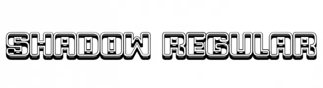 Shadow Regular  baixar fontes gratis