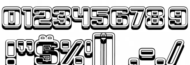 Shadow Regular Font OTHER CHARS