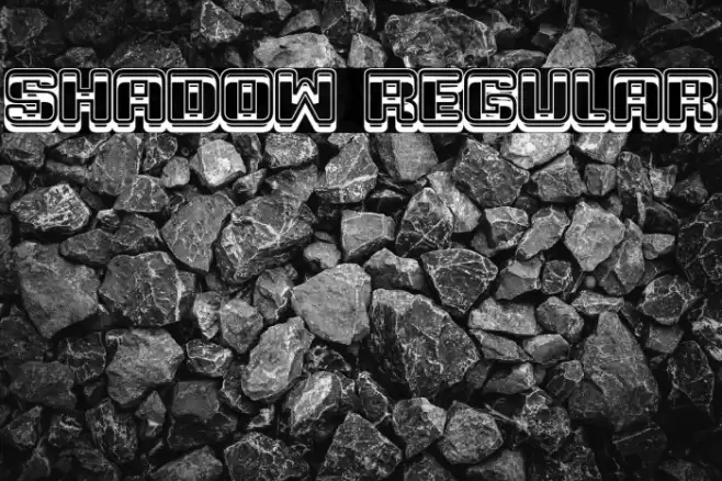 Shadow Regular Font examples
