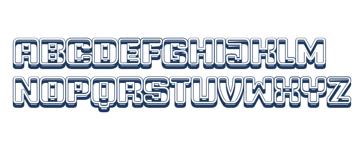 Shadow Regular Lowercase