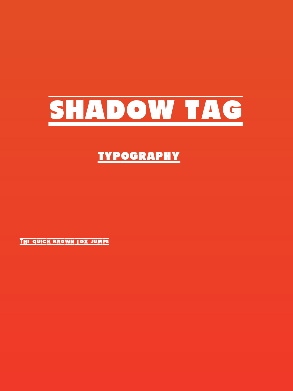 Shadow Tag Poster