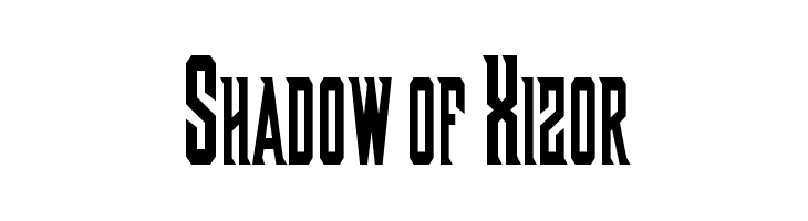 Shadow of Xizor フォント