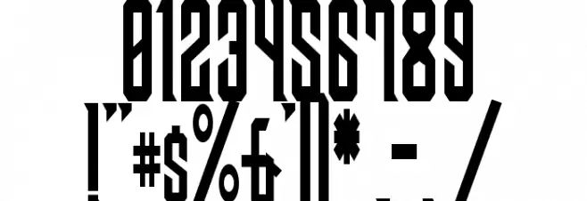 Shadow of Xizor フォント その他の文字