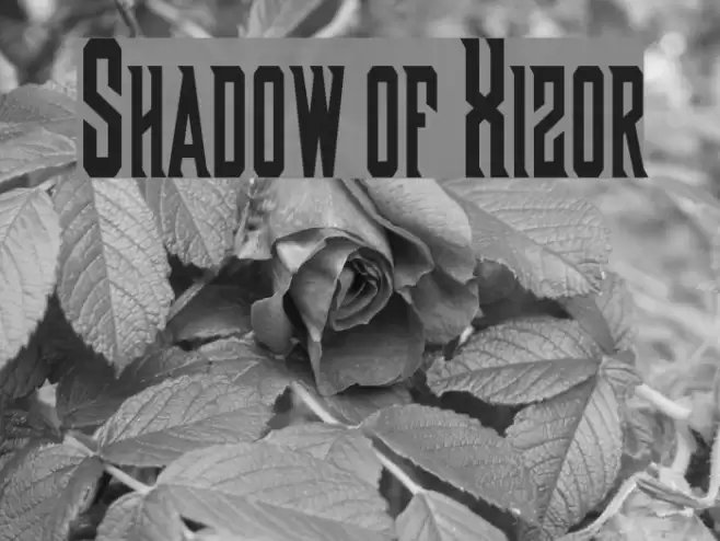 Shadow of Xizor フォント examples