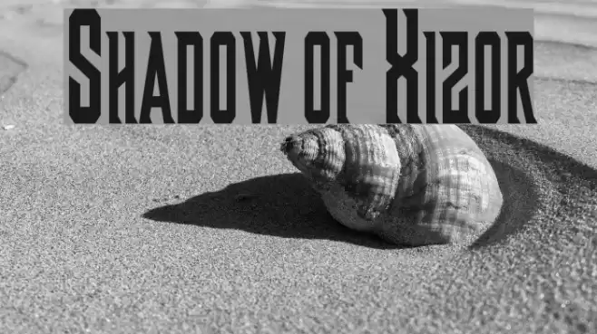 Shadow of Xizor フォント examples